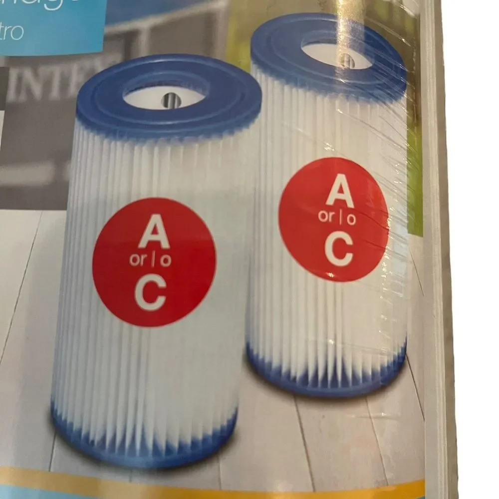 Intex Pool‎ Pump Filter Cartridge 2 Pack Type A or C Filter Cartridge Brand New